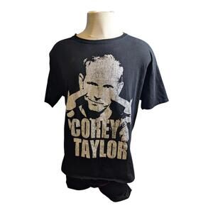 Corey Taylor Black Graphic T-Shirt XL